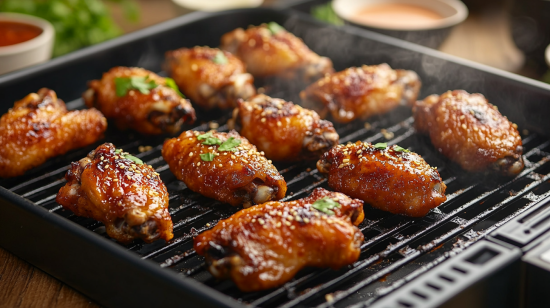 Alitas de pollo en freidora de aire (air fryer)