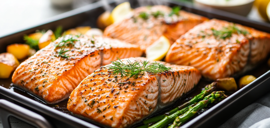 Filetes de salmón en freidora de aire (air fryer)